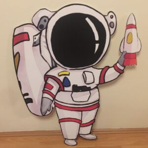 Uzay Konsept Doğum Günü Astronot Maketi - Ayaklı