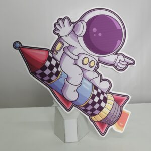 Astronot Roket Doğum Günü Maketi - Ayaklı