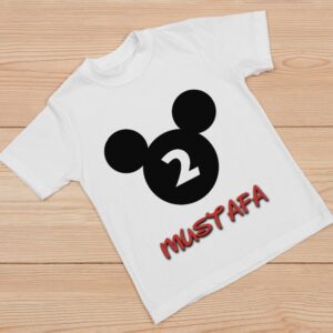 Mickey Mouse Konsept Kişiye Özel Baskılı Tişört