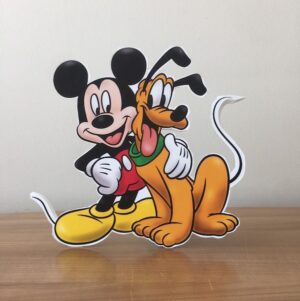 Mickey ve Pluto Doğum Günü Maketi - Ayaklı