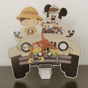 Mickey Mouse Safari Arabası Maketi - Ayaklı