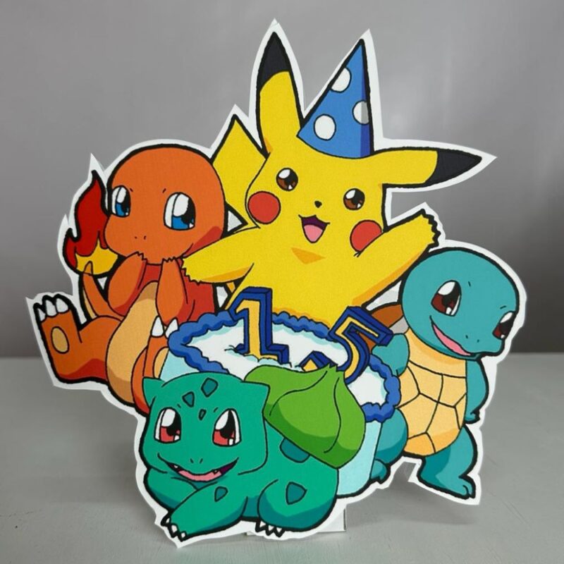 Pokemon Karakterleri Parti Maketi - Ayaklı