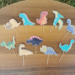 Dinozor Konsept Doğum Günü Kürdanları