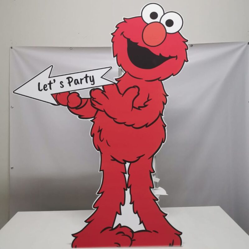 Susam Sokağı Konsept Kişiye Özel Elmo Maketi - Ayaklı