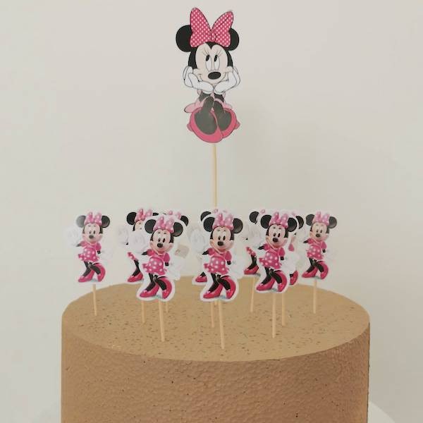 Minnie Mouse Pasta Süsü - Kürdan Seti