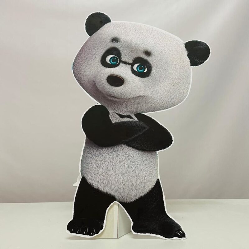 Maşa ve Koca Ayı Konsept Panda Parti Maketi - Ayaklı