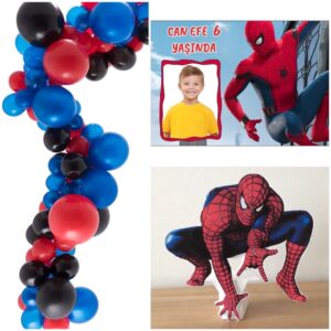 Örümcek Adam Konsept Mini Butik Set - Zincir Balonlu