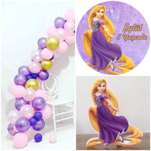 Rapunzel Konsept Mini Butik Parti Seti - Zincir Balonlu
