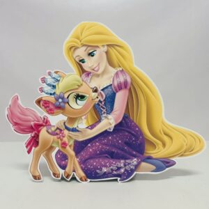 Rapunzel ve Yavru Geyik Parti Maketi - Ayaklı