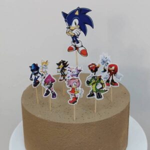 Sonic Karakterleri Pasta Süsü – Kürdan Seti