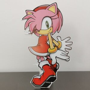 Sonic Temalı Amy Rose Parti Maketi - Ayaklı