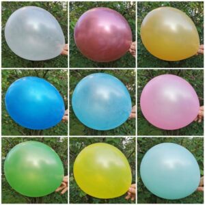 Karışık Renklerde 12 inç Lateks Metalik Balon