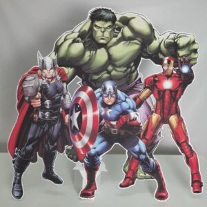 Süper Kahramanlar Konsept Parti Maketi - Ayaklı