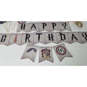 Harry Potter Konsept Doğum Günü Banner Flama
