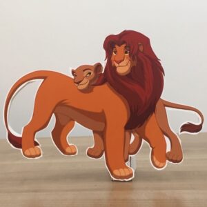 Aslan Kral Konsept Mufasa ve Simba Parti Maketi - Ayaklı