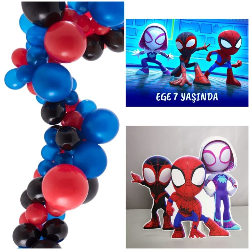 Spidey ve İnanılmaz Arkadaşları Mini Butik Parti Seti – Zincir Balonlu