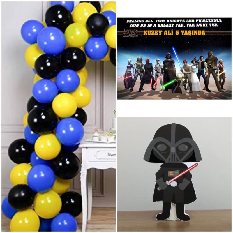 Star Wars Konsept Mini Butik Parti Seti - Zincir Balonlu