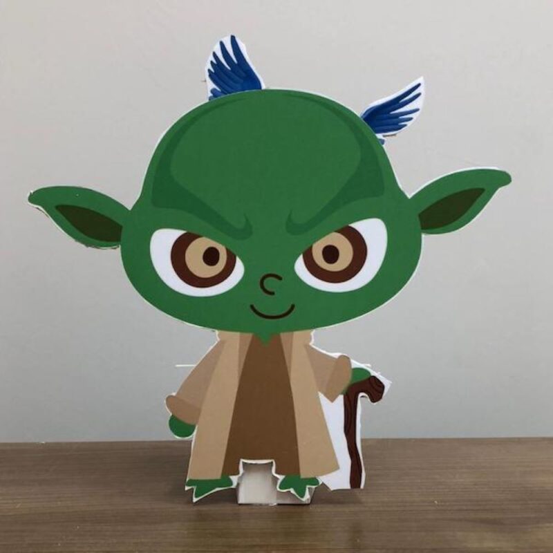 Star Wars Konsept Doğum Günü Yoda Maketi - Ayaklı