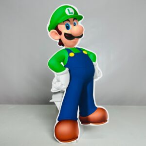 Super Mario Konsept Doğum Günü Luigi Maketi - Ayaklı