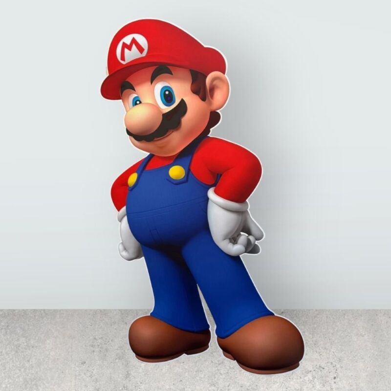 Super Mario Konsept Doğum Günü Parti Maketi - Ayaklı