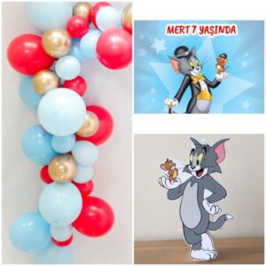 Tom ve Jerry Konsept Mini Butik Parti Seti