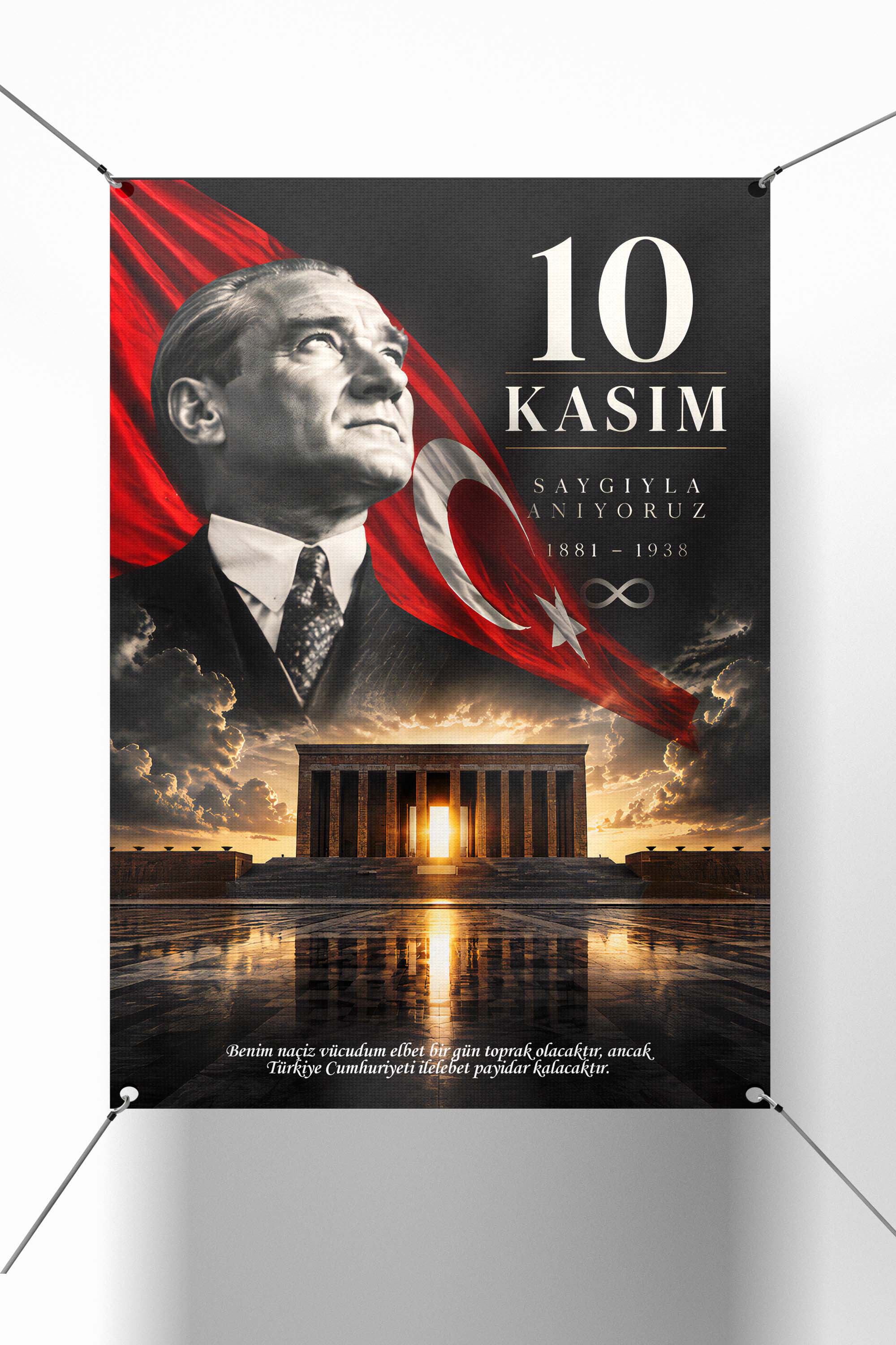 10 Kasım Atatürk Temalı Afiş