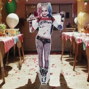 Harley Quinn Ayaklı Pano Maket Dekor – 170 cm Dev Boy