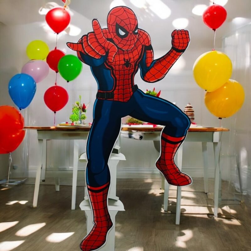 Spiderman Ayaklı Pano Maket Dekor – 170 cm Dev Boy