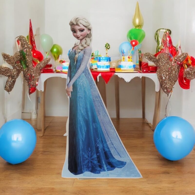 Frozen Elsa Ayaklı Pano Maket Dekor – 170 cm Dev Boy