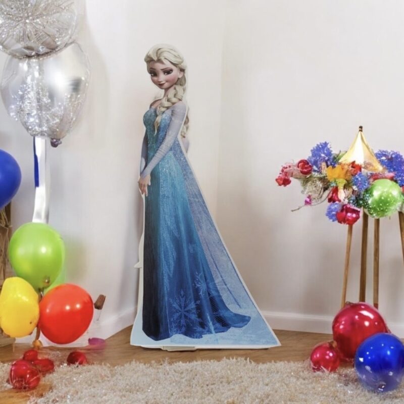 Frozen Elsa Ayaklı Pano Maket Dekor