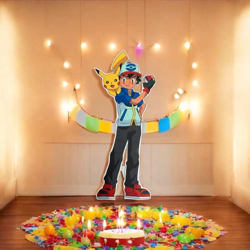 Pokemon Ash Ketchum Ayaklı Pano Maket Dekor