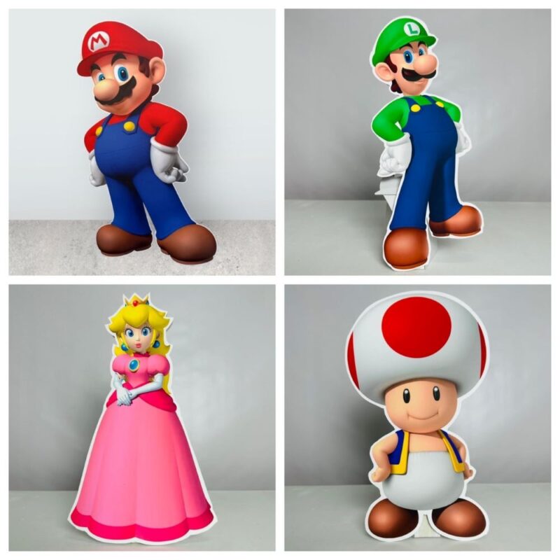 Super Mario Karakterleri Maket Seti – Ayaklı