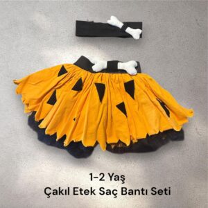 Çakıl Etek Saç Bantı Kostüm 1-2 Yaş