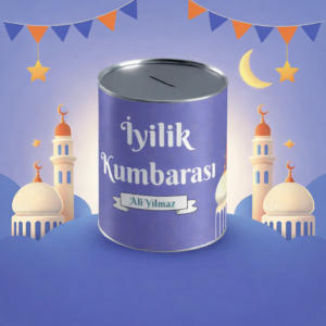 Ramazan Temalı İyilik Kumbarası Yazılı Kişiye Özel Kumbara