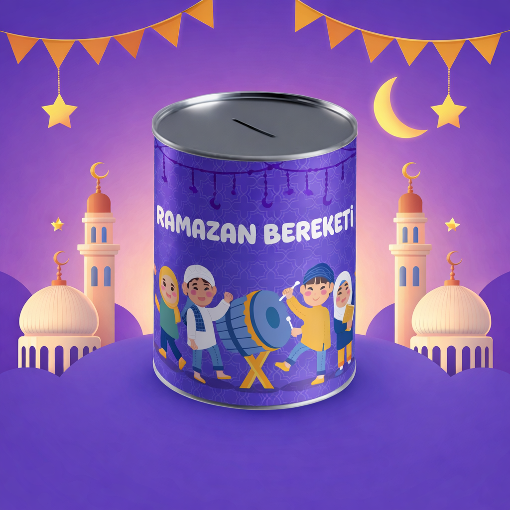 Ramazan Temalı Ramazan Bereketi Yazılı Kişiye Özel Kumbara