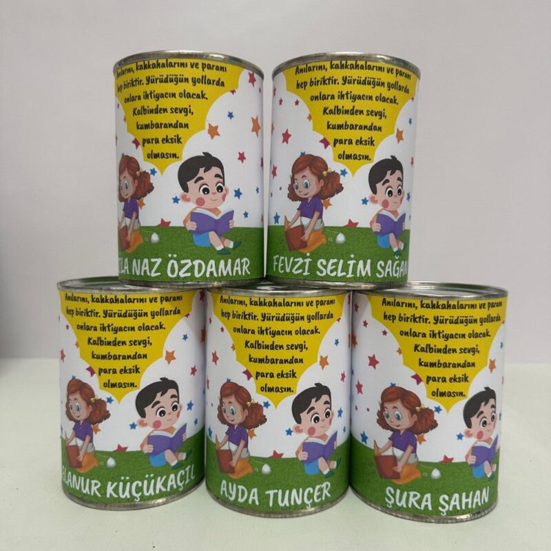 Okuma Bayramı Mesajlı Kişiye Özel Hediyelik Kumbara