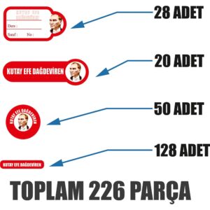 Atatürk İsimli Okul Etiketi