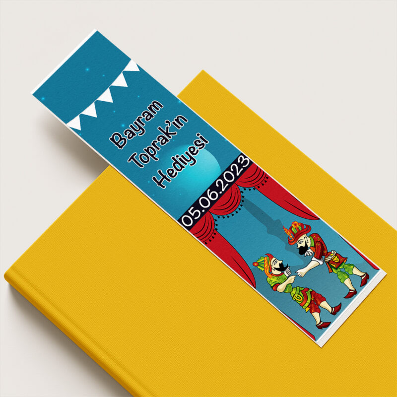 Hacivat Karagöz Konsept Kitap Ayracı Hediyelik - 10lu Paket