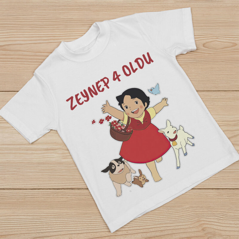 Heidi Konsept Kişiye Özel Baskılı Tişört