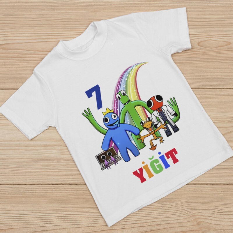 Rainbow Friends Konsept Kişiye Özel Baskılı Tişört