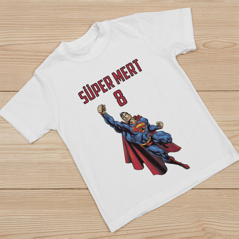 Superman Konsept Kişiye Özel Baskılı Tişört