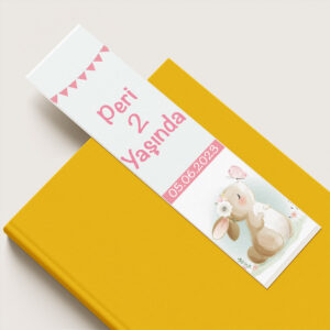 Sevimli Tavşan Konsept Kitap Ayracı Hediyelik - 10lu Paket