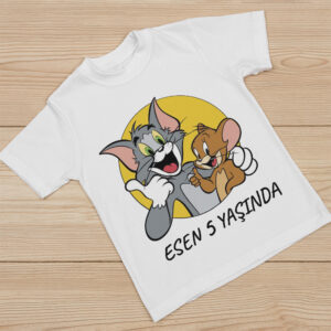 Tom Jerry Konsept Kişiye Özel Baskılı Tişört