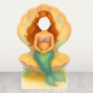 Deniz Kızı Fotoğraf Çektirme Pano Maket - Ayaklı