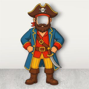 Korsan Adam Fotoğraf Çektirme Pano Maket - Ayaklı