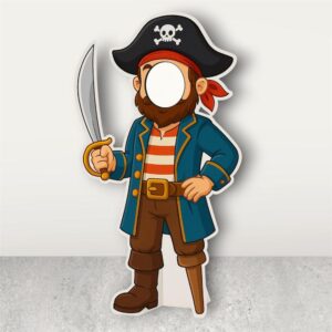 Tek Bacaklı Korsan Adam Fotoğraf Çektirme Pano Maket - Ayaklı (Kopya)