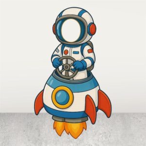 Uzay Gemisi Kaptanı Fotoğraf Çektirme Maket Pano - Ayaklı