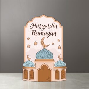 Hoşgeldin Ramazan Yazılı Ramazan Maket Pano - Ayaklı