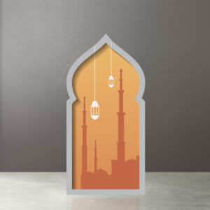 Ramazan Temalı Cami Penceresi Maket Pano - Ayaklı
