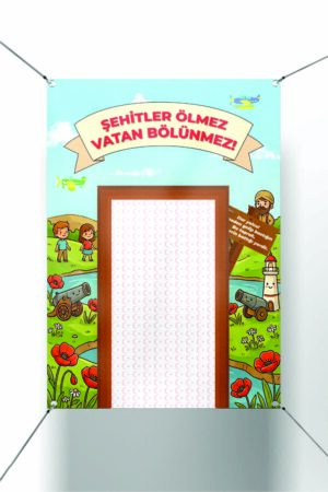 Çanakkale Temalı Fotoğraf Çektirme Panosu Branda - Afiş